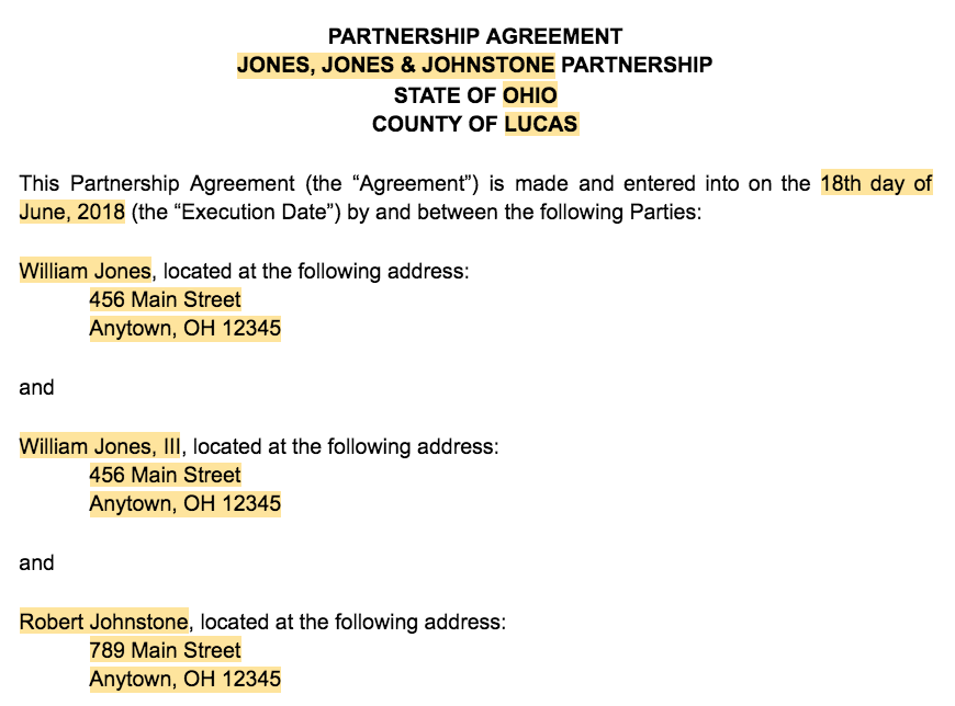 Business Finance Agreement Template