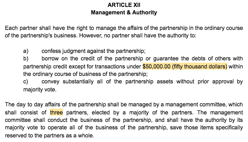Business Co Ownership Agreement Template