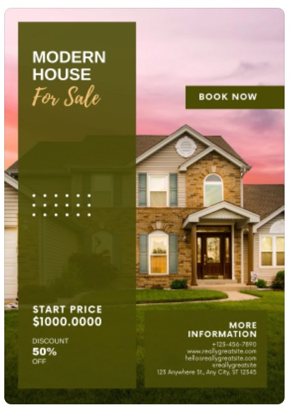 Canva sample for sale real estate templates