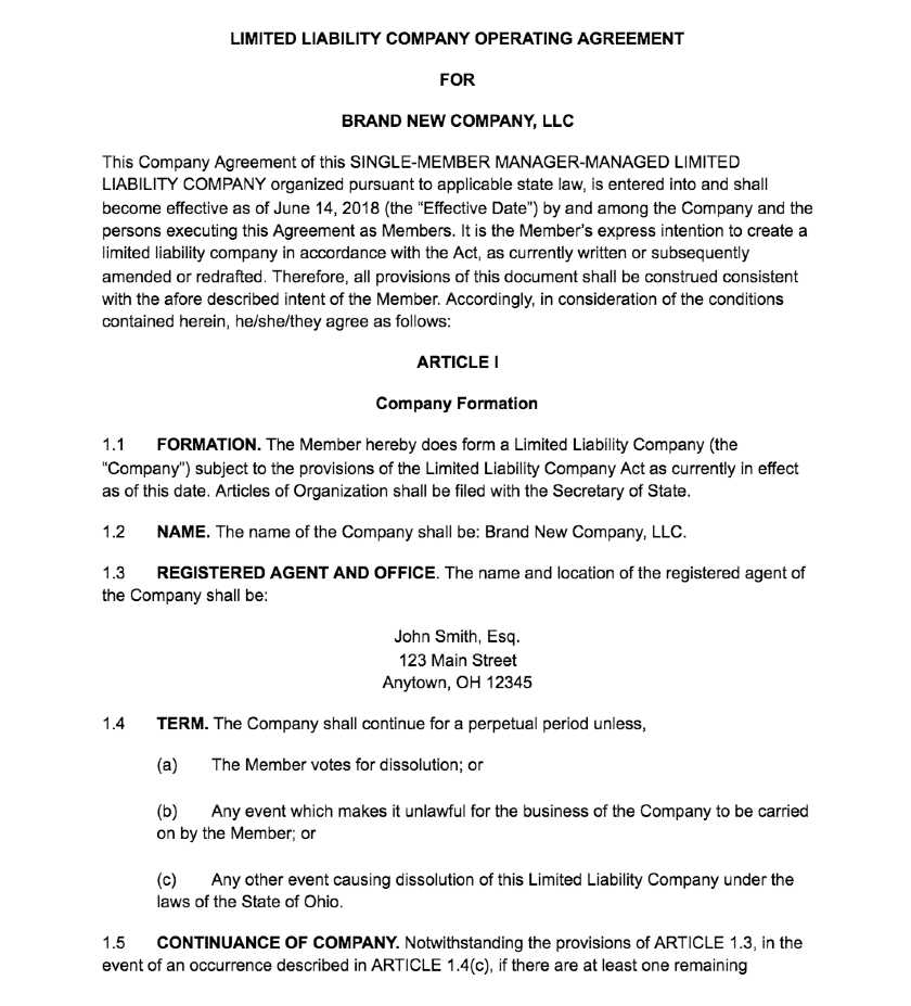 How To Create An LLC Operating Agreement Free Templates How To Create An LLC Operating Agreement Free Templates