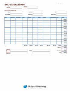 How To Account For Employee Expenses Free Expense Report Templates