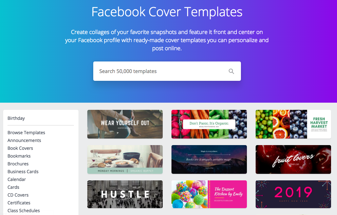 Facebook Templates For Business