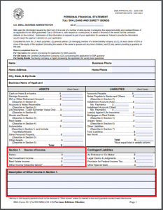 How to fill out a personal statement