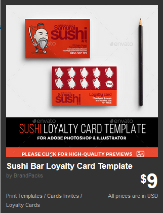 customer loyalty punch card