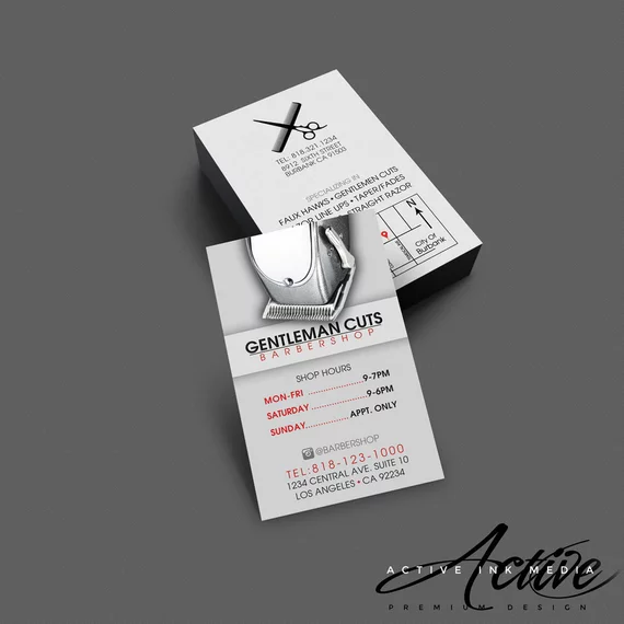 Top 27 Professional Barber Business Cards Tips Examples