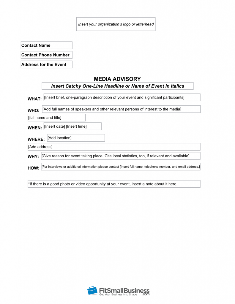 How To Write A Media Advisory In 6 Steps [+ Free Template]