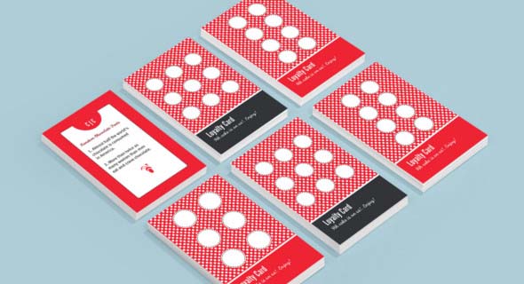 Pinafore Punch Card Template by Moo.