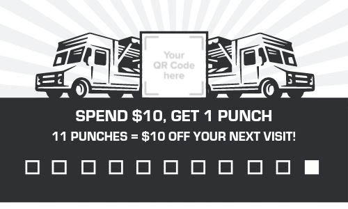 Punch Card Template for Food Trucks by Must Have Menus.
