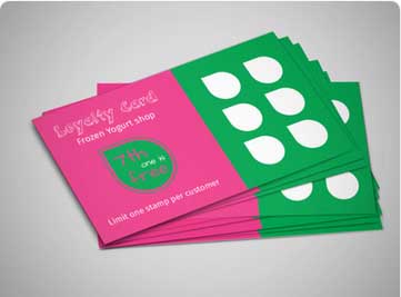 Yogurt Shop Punch Card Template by MyCreativeShop.