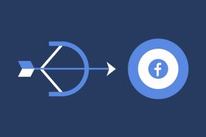 arrow targeting facebook logo