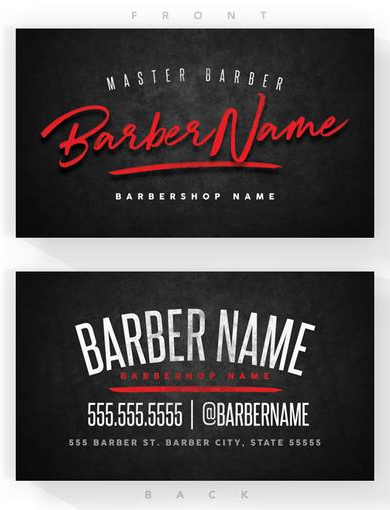 Top 27 Professional Barber Business Cards Tips & Examples