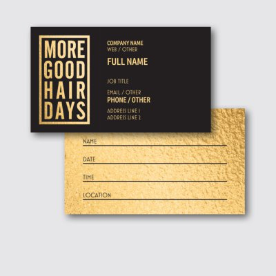 hair stylist business cards