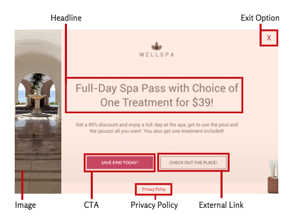 facebook landing page