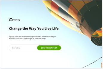 facebook landing page
