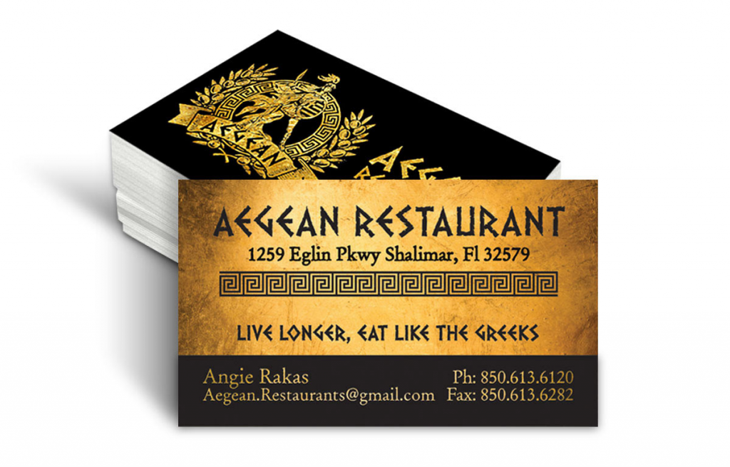 Top 27 Restaurant Business Card Designs from Around the Web