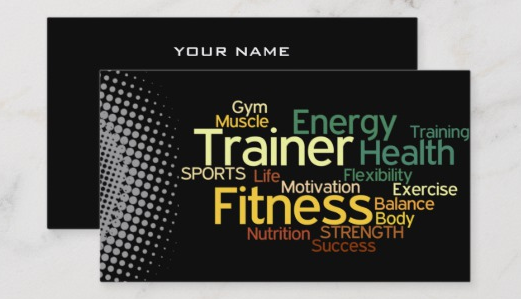 Fitness Business Cards / Customize 24 Fitness Business Cards Templates Online Canva - Modern fitness trainer business card with photo.