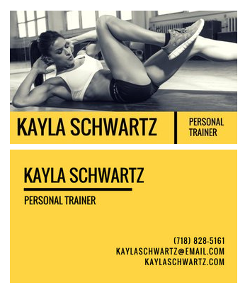 Top 27 Personal Trainer Business Cards Tips