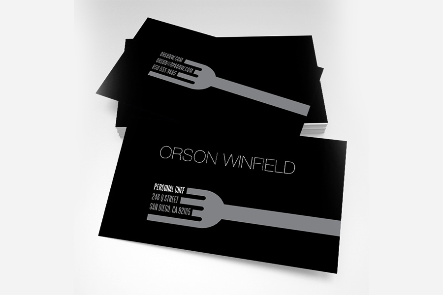 Chef Business Card Template