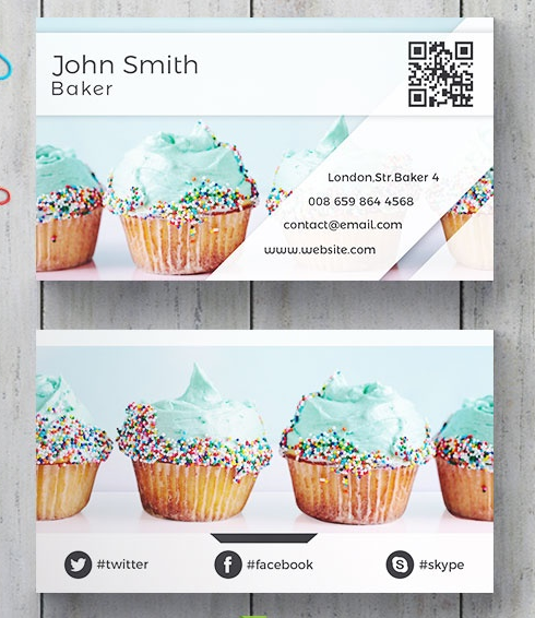 27 Creative Bakery Business Cards Examples