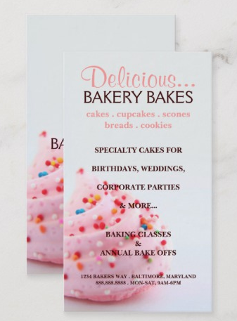 27 Creative Bakery Business Cards Examples