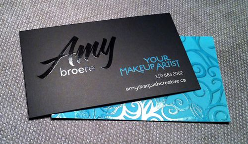 Top 25 Professional Makeup Artist Business Card Ideas