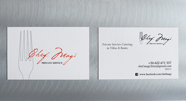 Top 25 Examples Of Professional Chef Business Cards