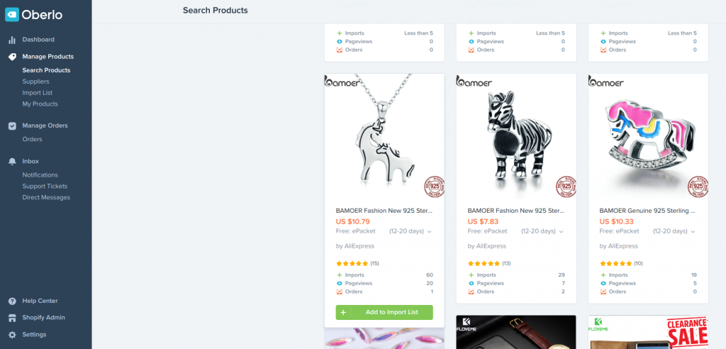 shopify dropshipping