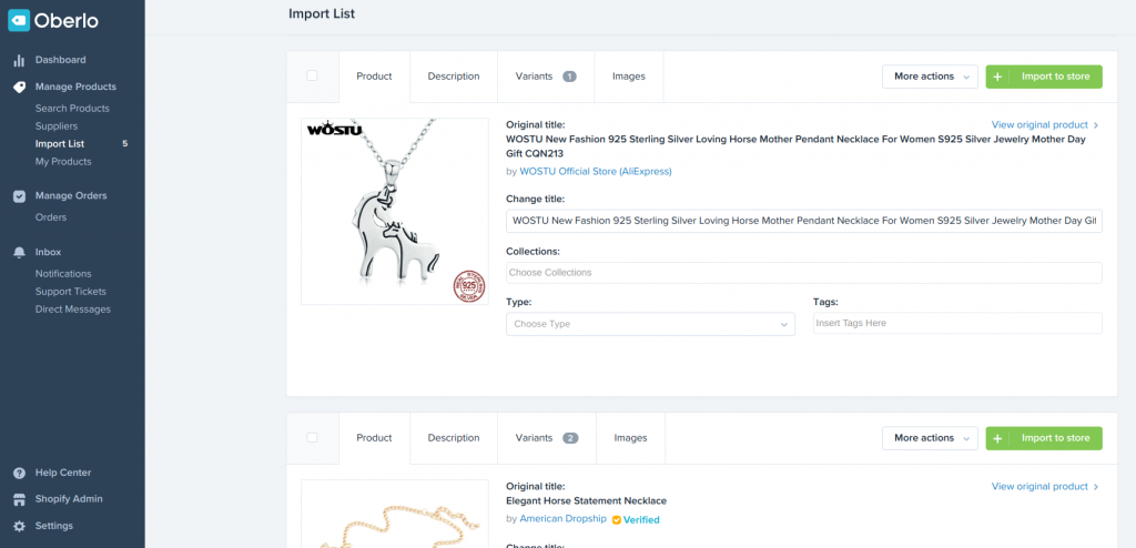 shopify dropshipping