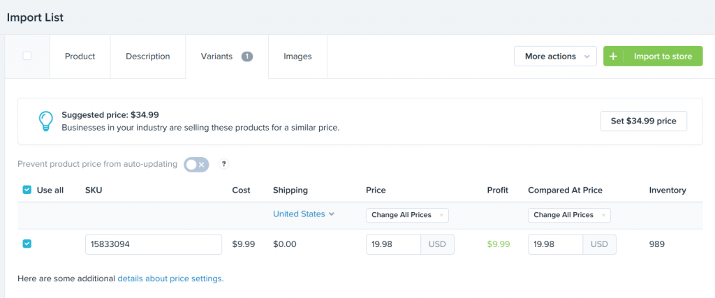 shopify dropshipping
