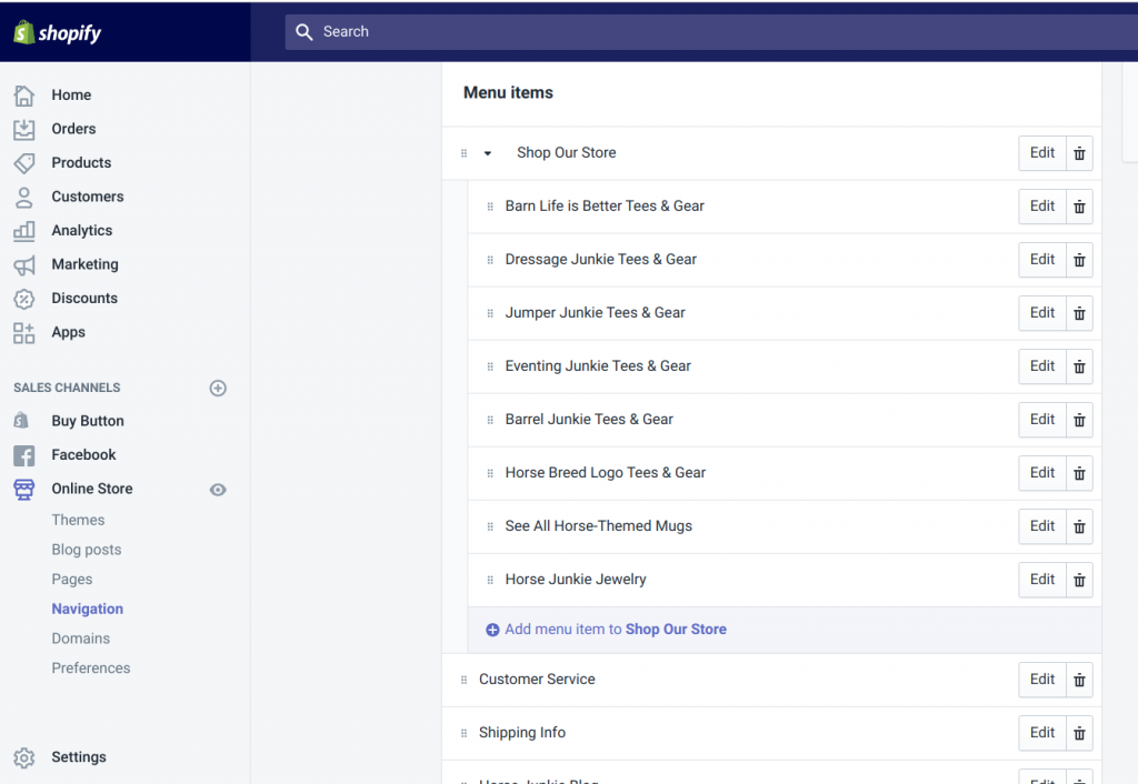 shopify dropshipping