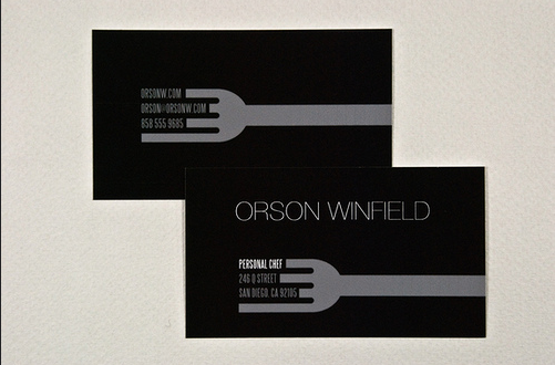 Top 25 Examples Of Professional Chef Business Cards