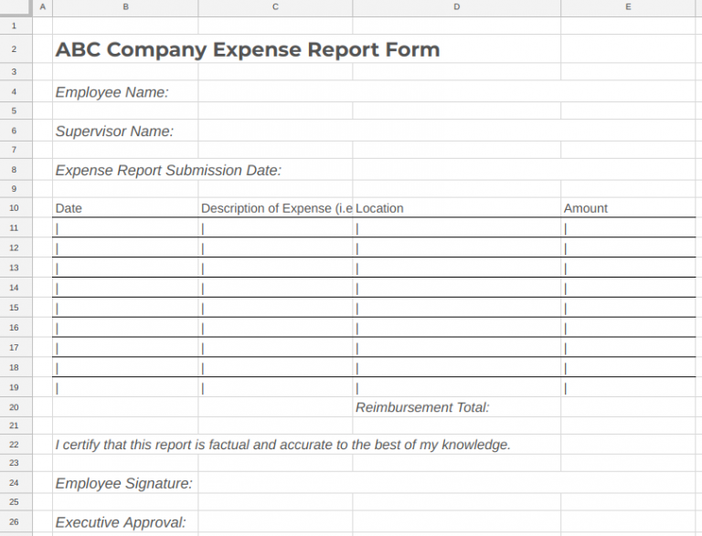 How to Create an Expense Report Policy   Free Template