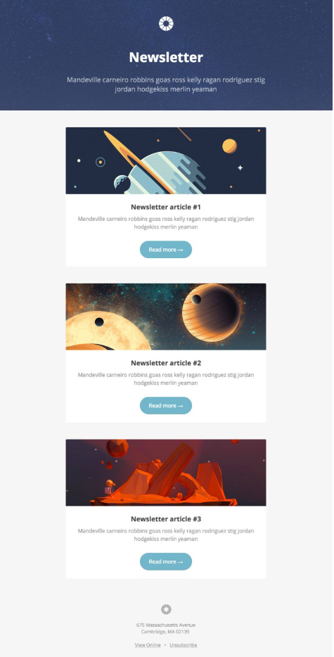 25 Best Mailchimp Newsletter Templates From Around The Web