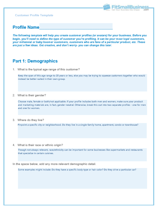 How To Make A Demographic Chart