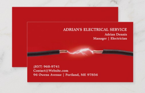 Electrician Business Cards / Electric Company Business Card Free Vector Download 26 596 Free Vector For Commercial Use Format Ai Eps Cdr Svg Vector Illustration Graphic Art Design - Make a lasting impression with quality cards that wow.dimensions.