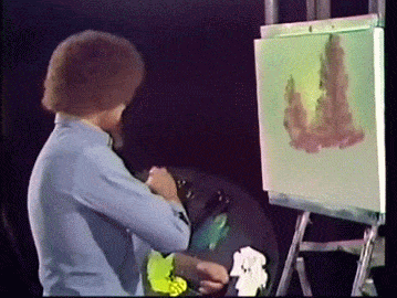 guy painting gif