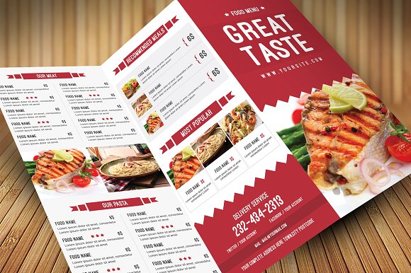 Cafeteria Menu Template - menu template