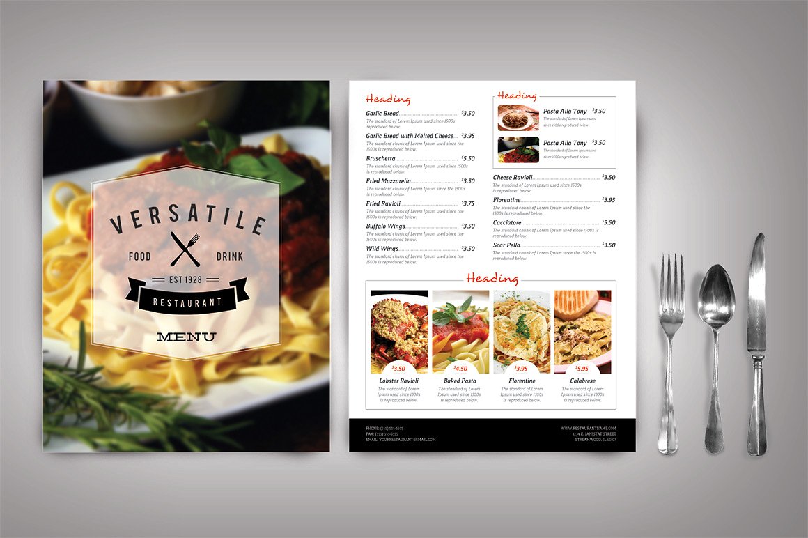 Top 22 Free & Low-Cost Restaurant Menu Templates With Free Cafe Menu Templates For Word