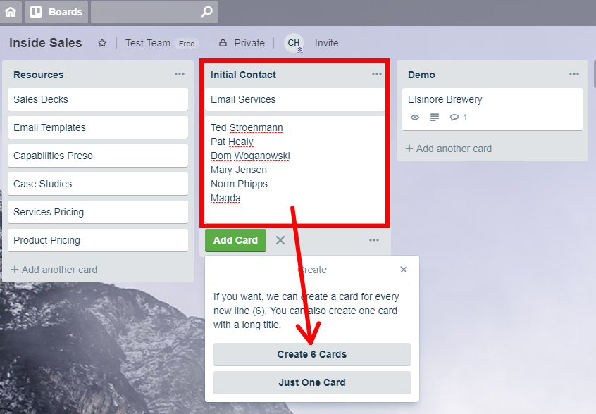 linking multiple trello boards