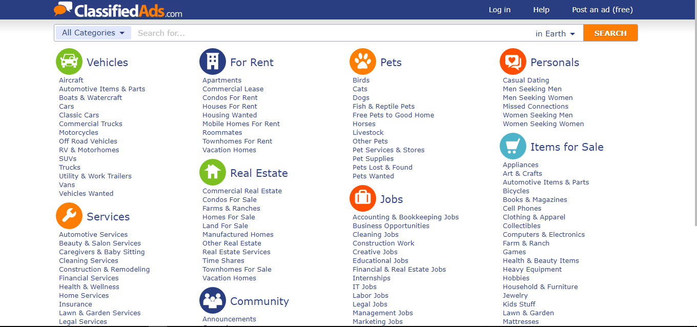Classified Ads - Free Advertising Sites