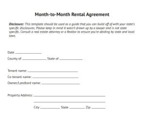 Free Month-to-Month Rental Agreement Template & What to Include