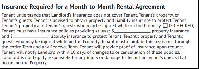 month rental agreement template