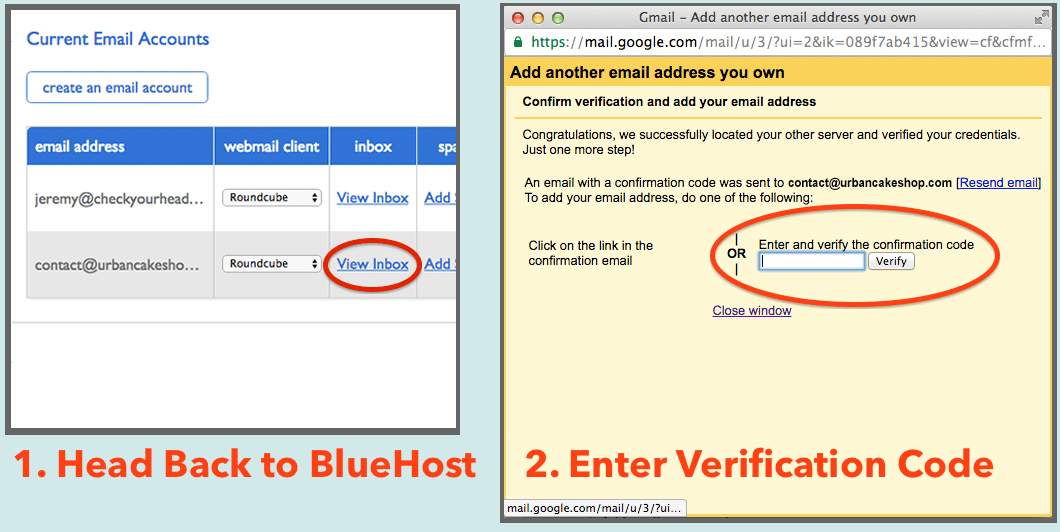 How To Set Up A Free Business Email Address In Under 5 Minutes Email Verification With Bluehost And Gmail
