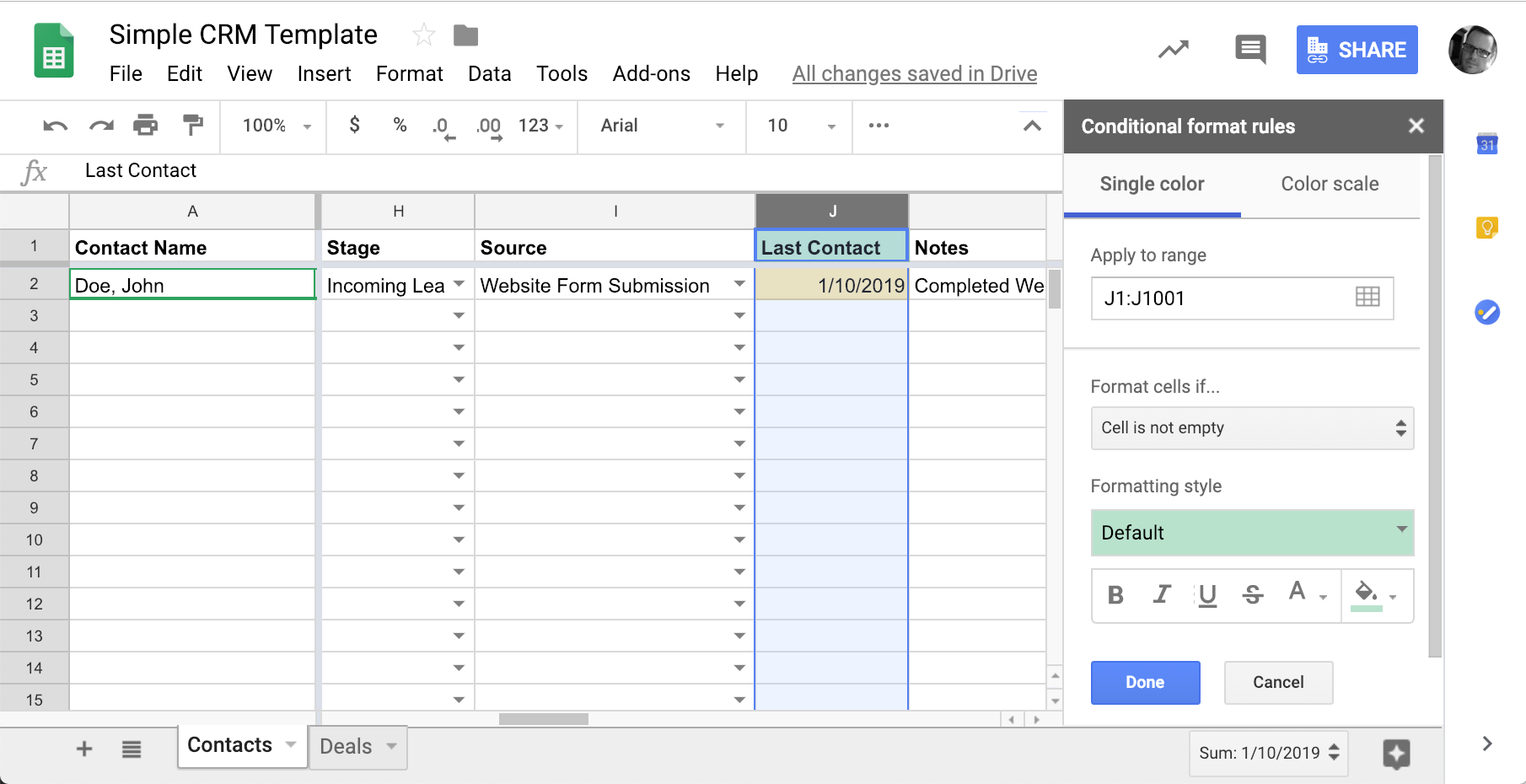 How to Create a Google Sheets CRM in 7 Steps [+ Free Template]