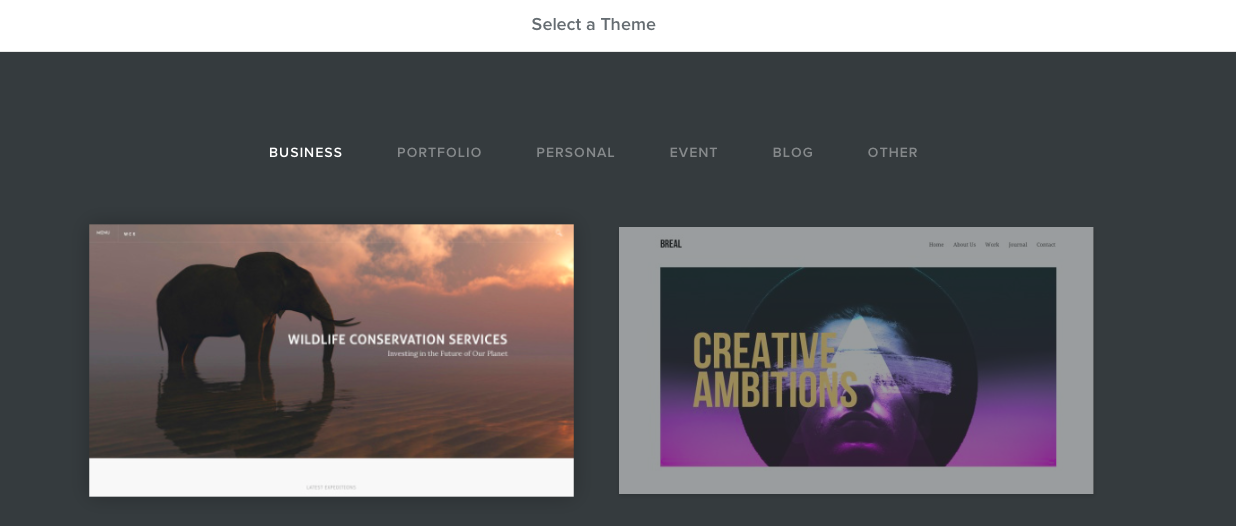 Weebly themes