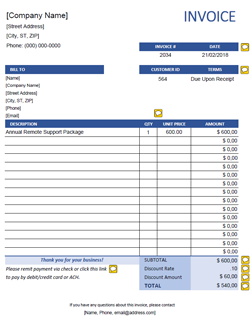 10 Quickbooks Invoice Templates Free Pdf Custom Templates