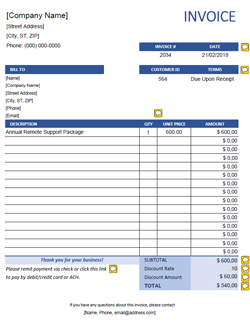 10 quickbooks invoice templates free pdf custom templates