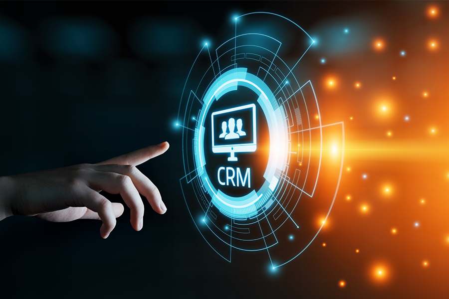 CRM Customer Relationship Management Business Internet Technology Concept