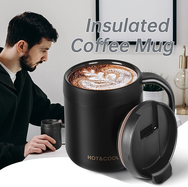 Giving insulated coffee mug as housewarming and welcome gifts.