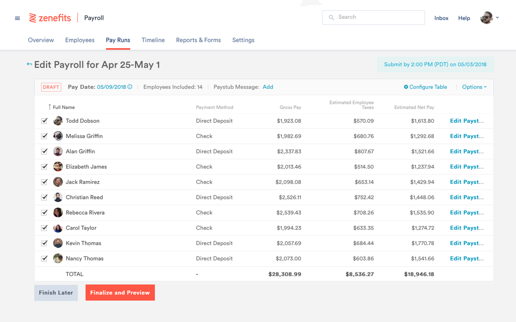 Top 3 Payroll Companies